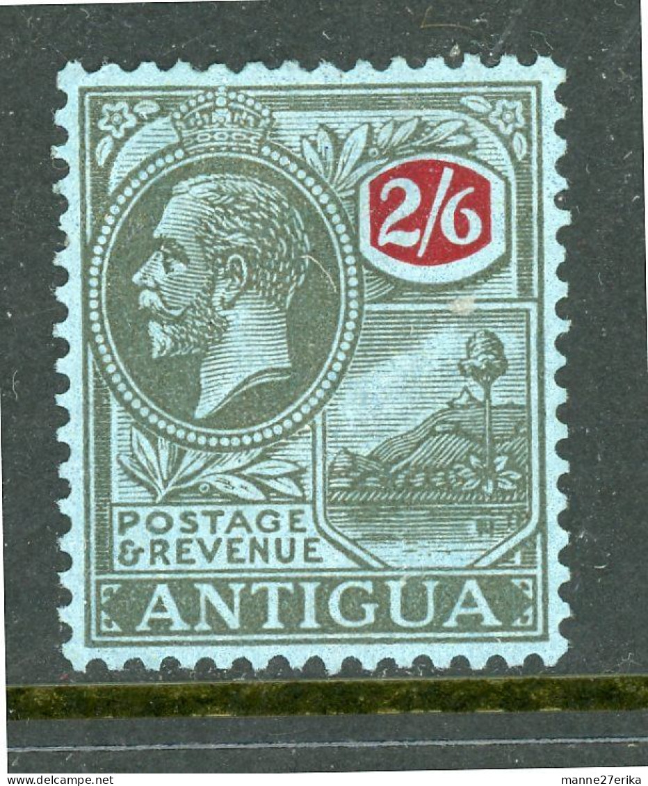 -1921-Antigua-"King George V" MH (*) ( The 2 Shilling/ 6 Pence) - 1858-1960 Colonia Británica