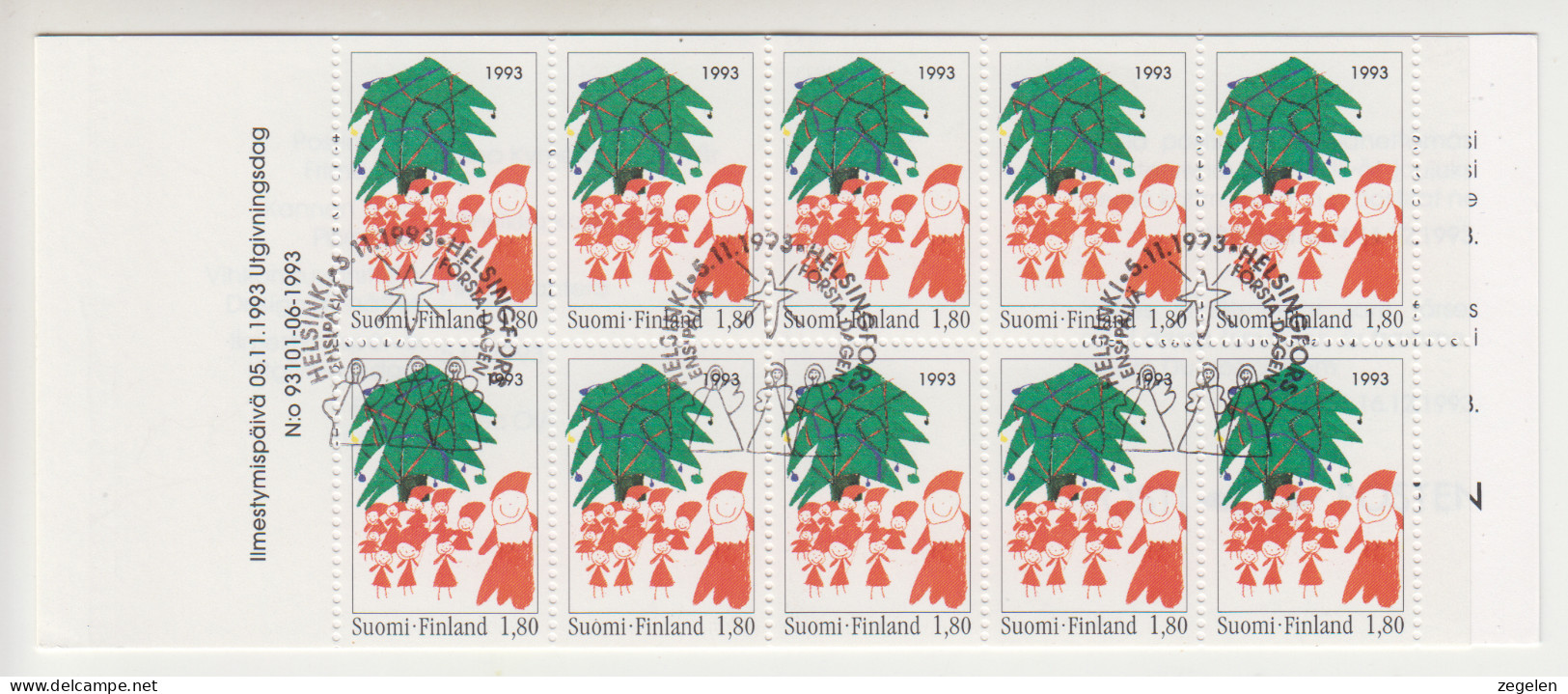 Finland Postzegelboekje Cat. 1233 Met FDC Stempel In Boekje - Other & Unclassified