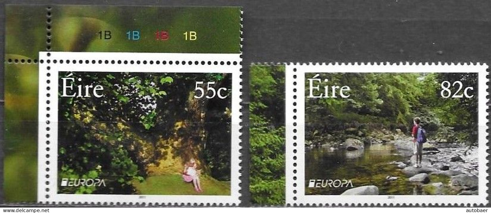 Ireland Irlande Eire Irland 2011 Europa Cept Forests Mi. 1967-68 MNH Neuf Postfrisch ** - 2011