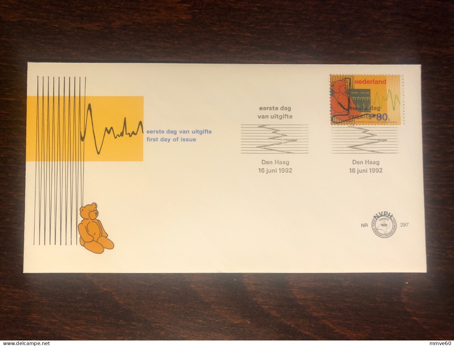 NETHERLANDS  FDC COVER 1992 YEAR  HEART CARDIOLOGY HEALTH MEDICINE STAMPS - FDC