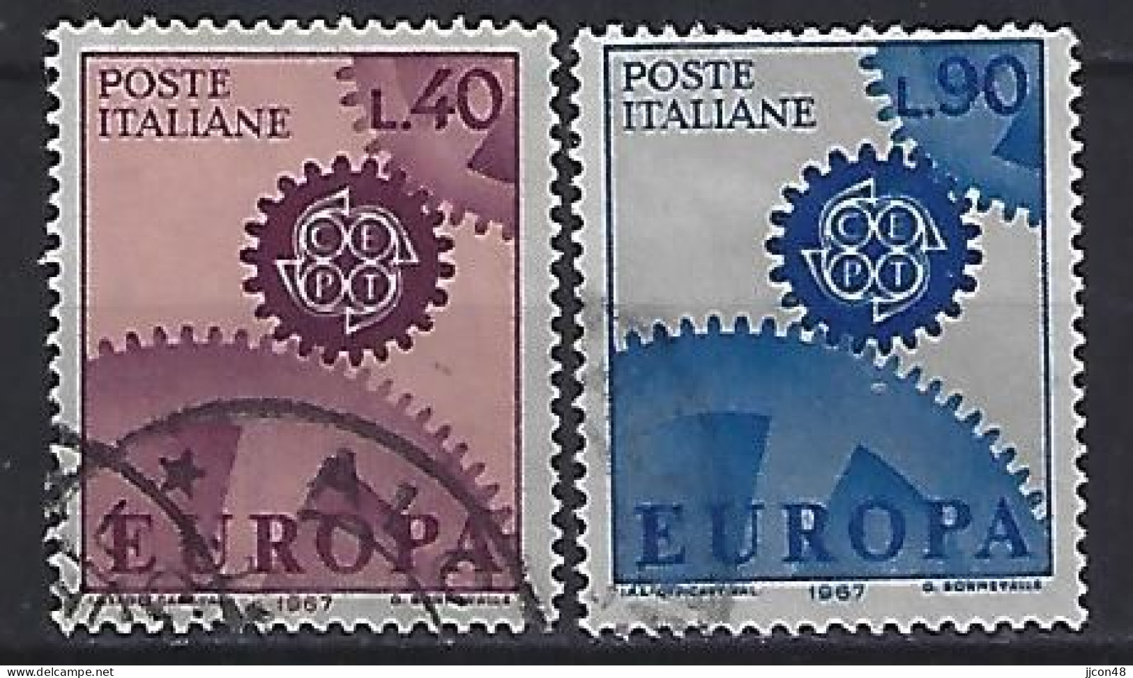 Italy 1967  Europa (o) Mi.1224-1225 - 1961-70: Usados