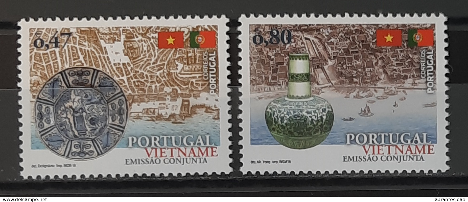 2016 - Portugal - MNH - Relationship With Vietnam - Pottery - 2 Stamps - Unused Stamps