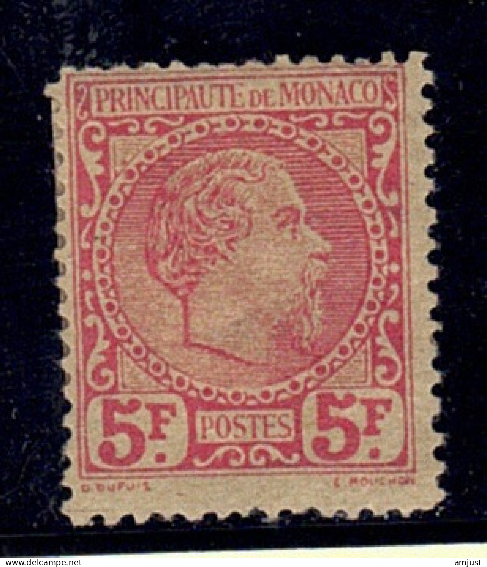 Monaco // 1885 // Charles III  5 F Carmin Neuf * MH Avec Charnière  No 10 Y&T (voir Dentelure Selon Scan) - Unused Stamps