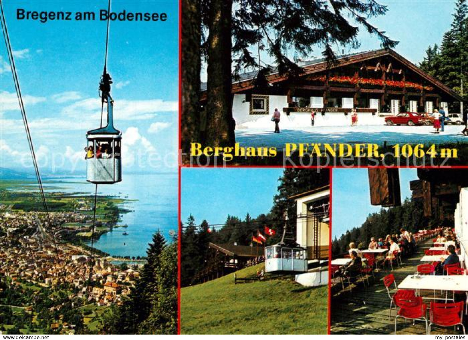 73339333 Bregenz Bodensee Berghaus Pfaender Pfaenderbahn Bregenz Bodensee - Sonstige & Ohne Zuordnung