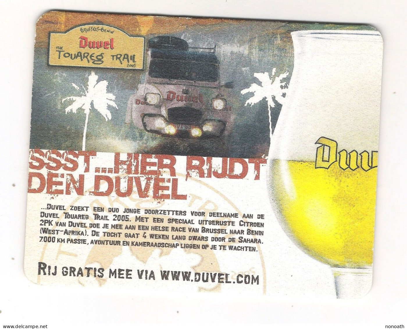 Sous Bock Duvel "Touareg Trail 2005" - Beer Mats