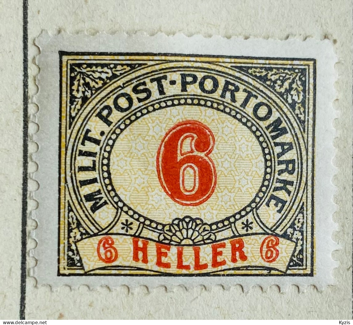 Portomarke - Autriche / Monarchie Kuk / Bosnie-Herzégovine 1904 - 6 Heller - PLUSIEURS DÉFAUTS - Bosnien-Herzegowina