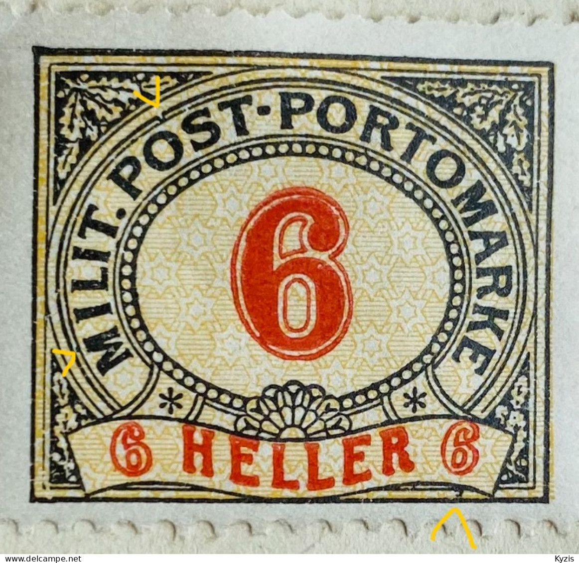 Portomarke - Autriche / Monarchie Kuk / Bosnie-Herzégovine 1904 - 6 Heller - PLUSIEURS DÉFAUTS - Bosnien-Herzegowina