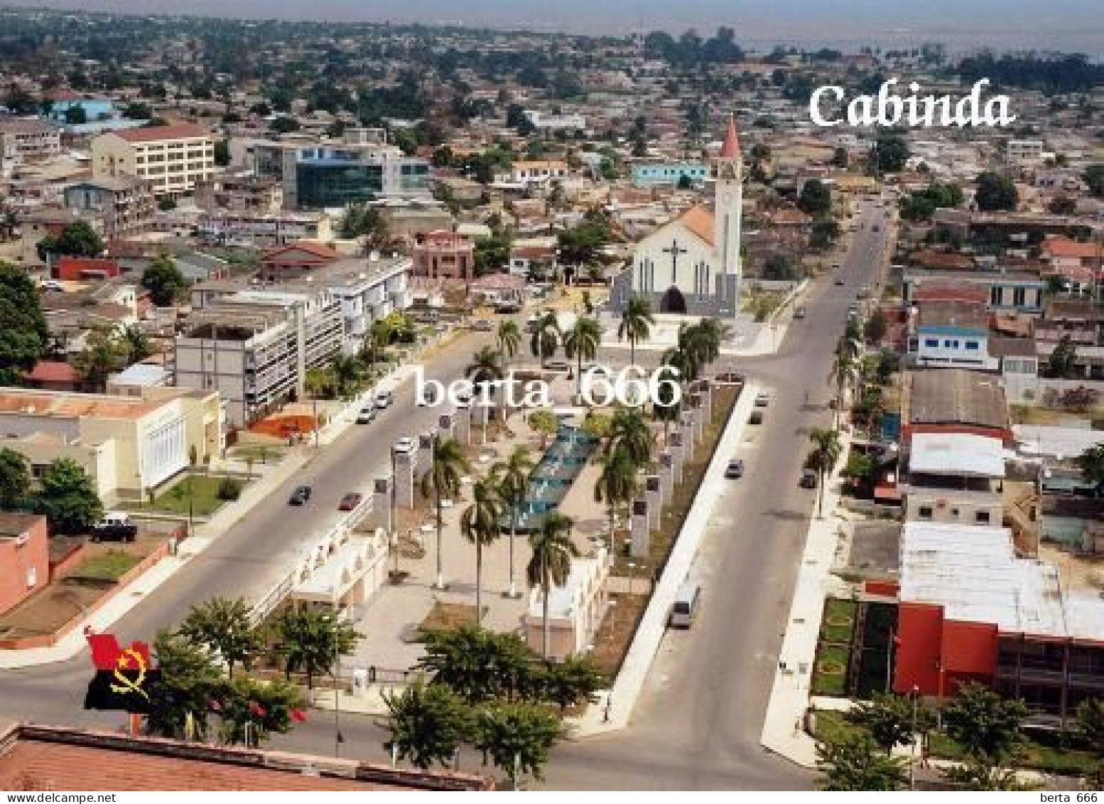 Angola Cabinda City Aerial View New Postcard - Angola