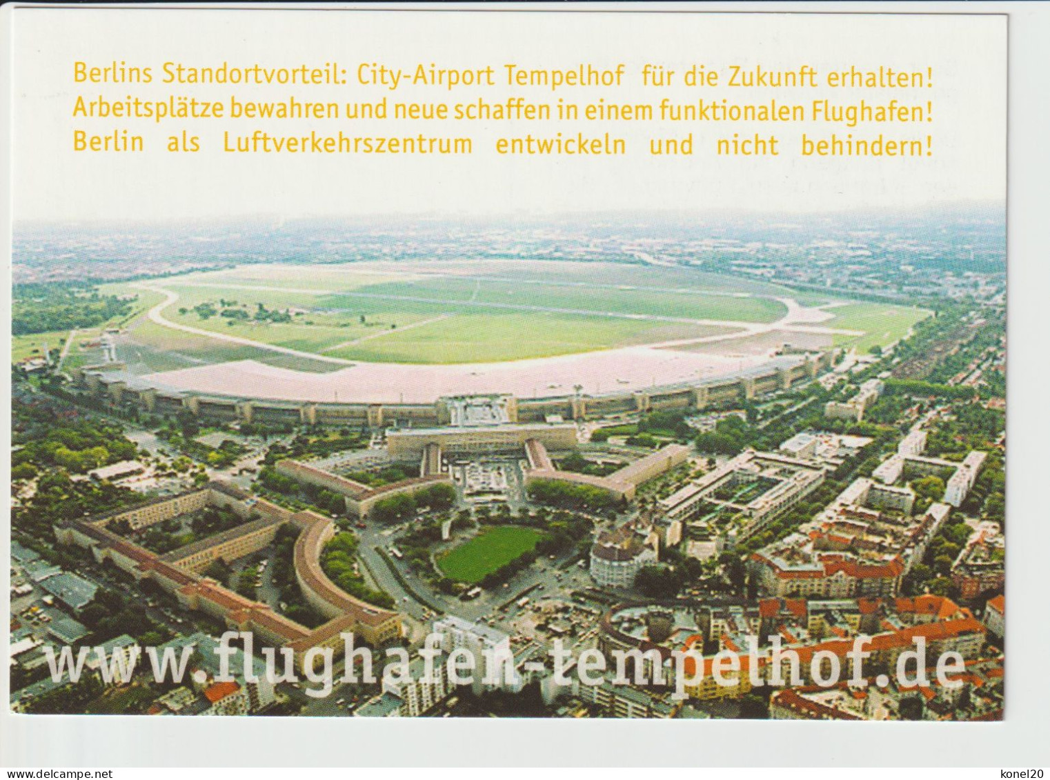 Pc To The Mayor Of Berlin To Keep Open Berlin Airport Tempelhof - 1919-1938: Interbellum