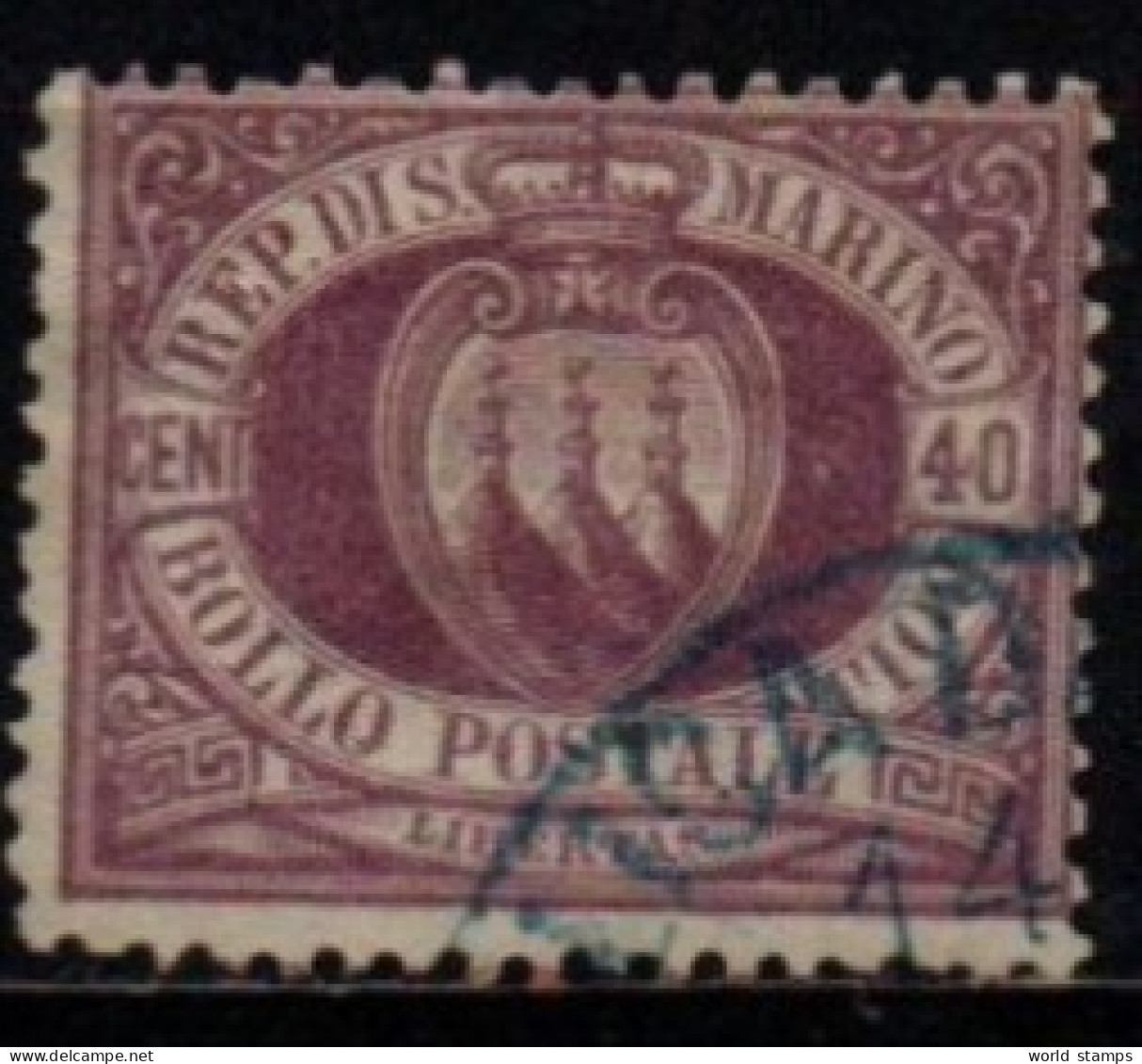 SAINT-MARIN 1877-90 O - Used Stamps