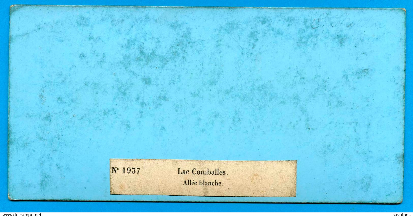 Italie Courmayeur * Lac Comballes Allée Blanche* Photo Stéréoscopique Braun Vers 1865 - Stereoscoop