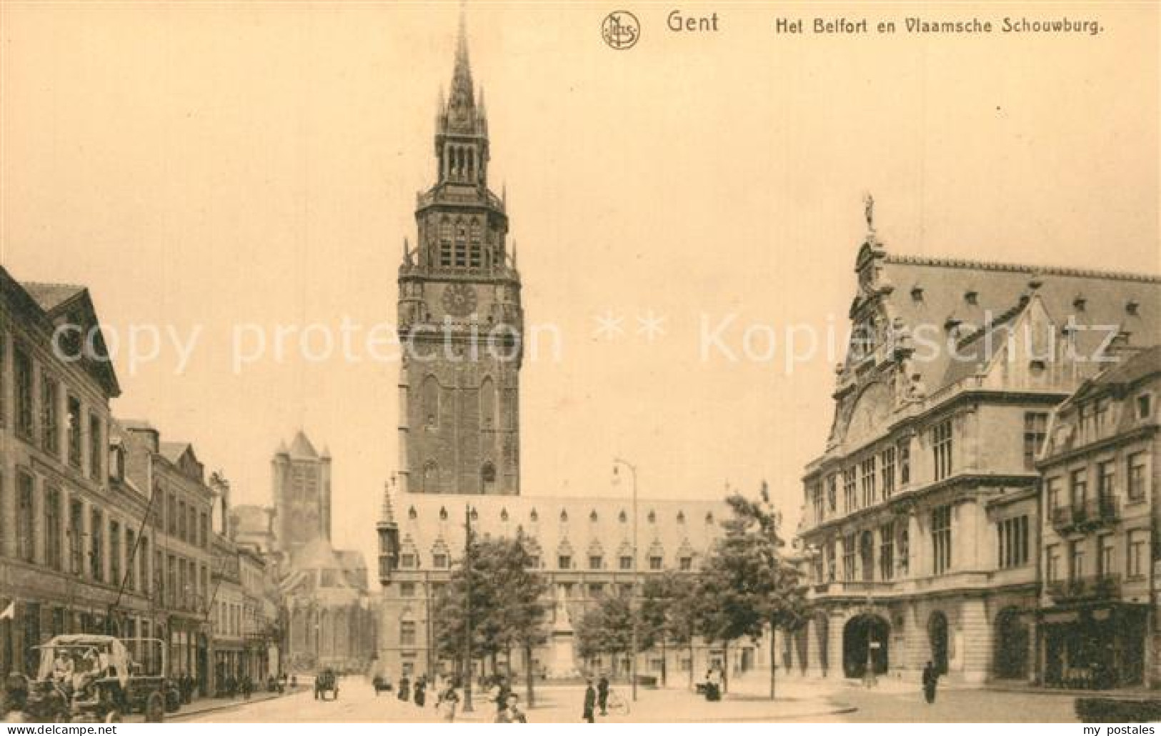 73338680 Gent Gand Flandre Belfort En Vlaamsche Schouwburg Gent Gand Flandre - Gent