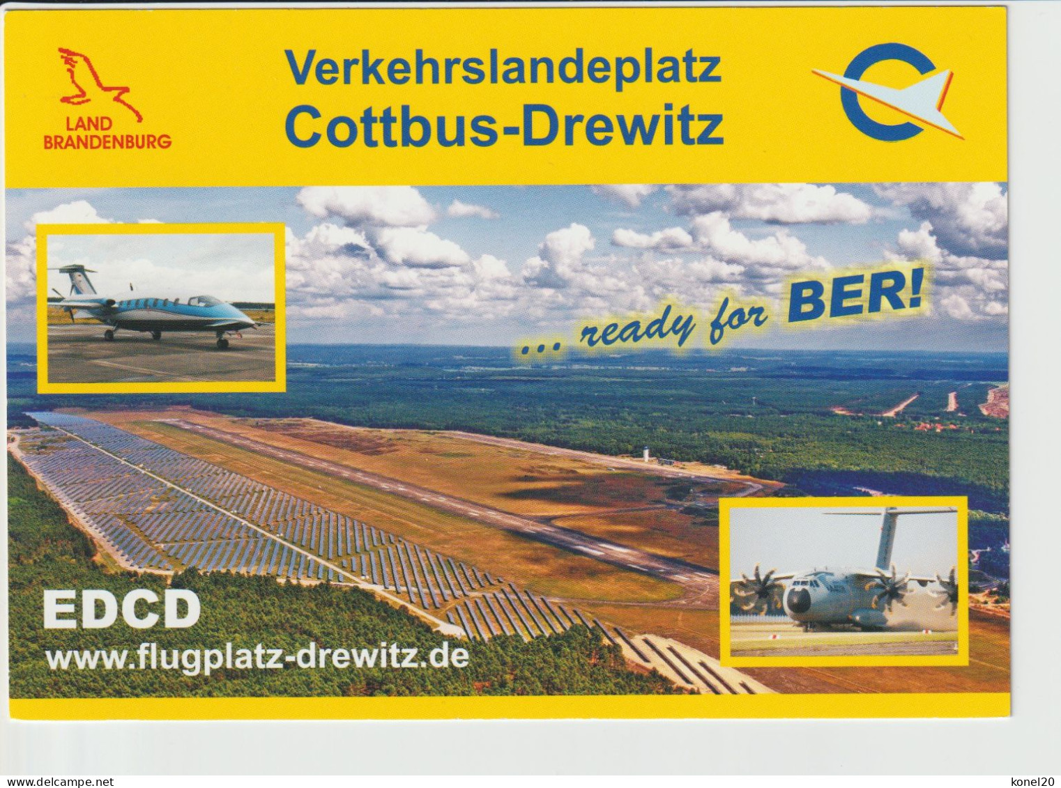 Promotioncard Verkehrlandeplatz Cottbus-Drewitz - 1919-1938: Fra Le Due Guerre