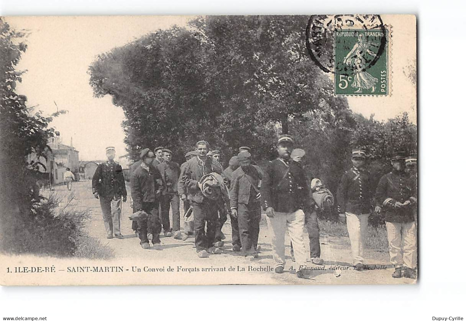 SAINT MARTIN - Un Convoi De Forçats Arrivant De La Rochelle - Très Bon état - Saint-Martin-de-Ré