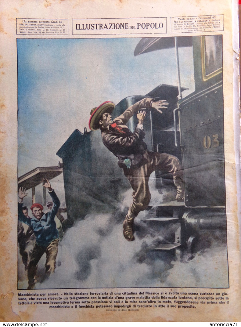 Illustrazione Del Popolo 1 Dicembre 1934 Puccini Officine Scimmie Difesa Città - Autres & Non Classés