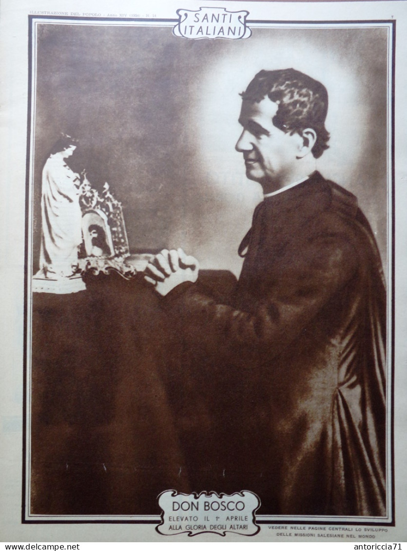 Illustrazione Del Popolo 8 Aprile 1934 Don Bosco Stavisky Borel II Hakodate Zar - Otros & Sin Clasificación