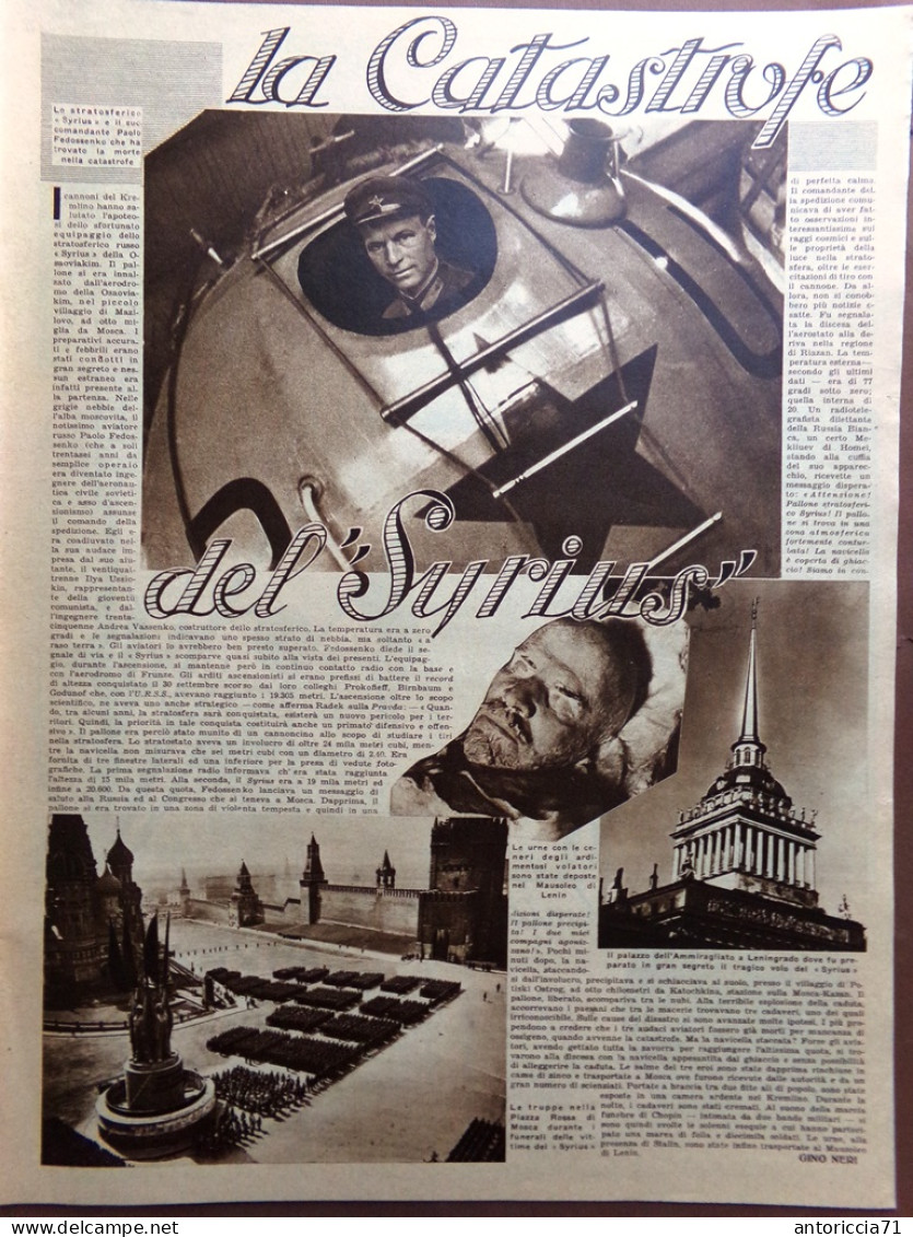Illustrazione Del Popolo 18 Febbraio 1934 Duce E Milizia Syrius Sedia Elettrica - Other & Unclassified