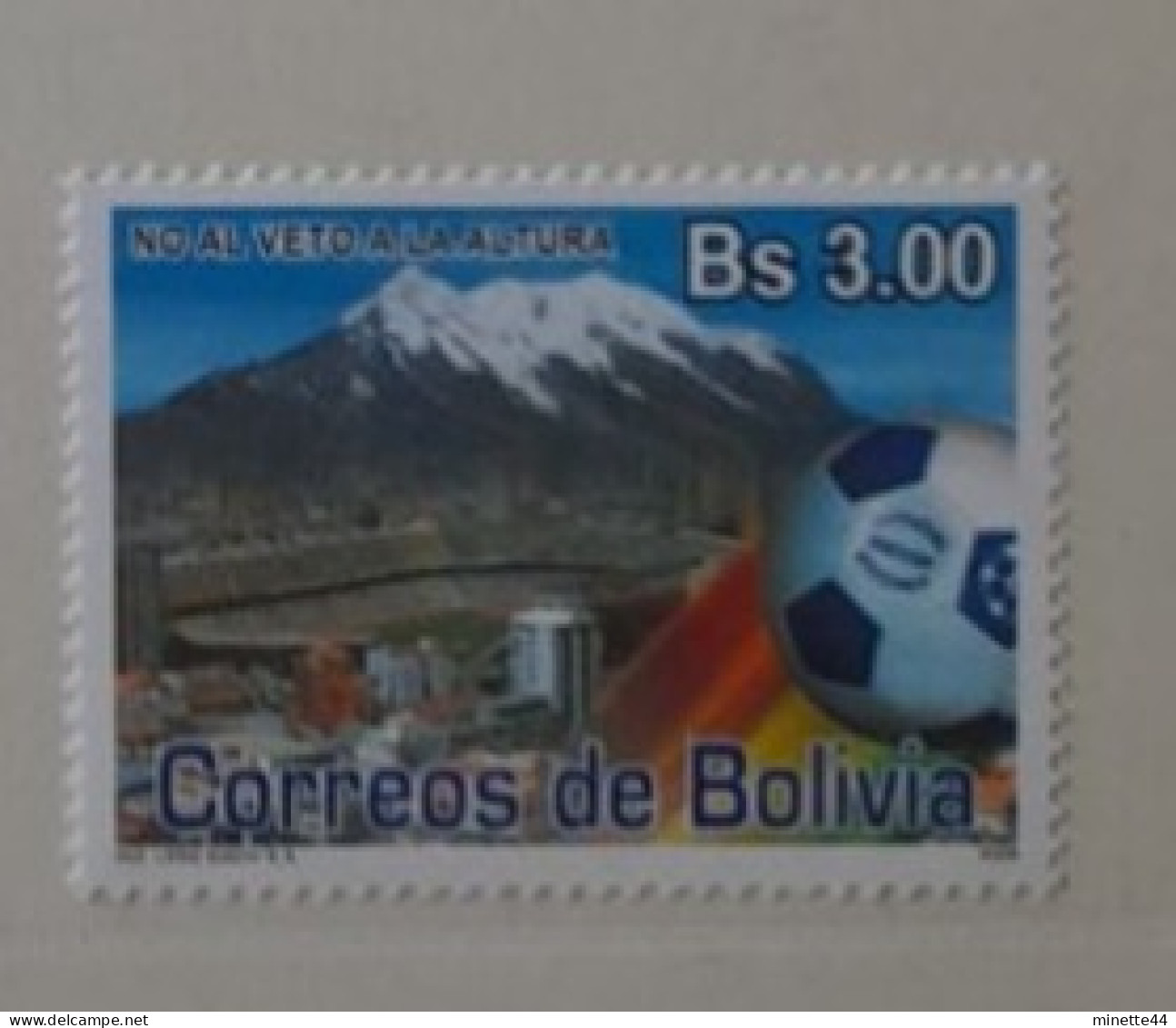 BOLIVIE BOLIVIA MNH**  2008  FOOTBALL FUSSBALL SOCCER CALCIO VOETBAL FUTBOL FUTEBOL FOOT FOTBAL - Unused Stamps