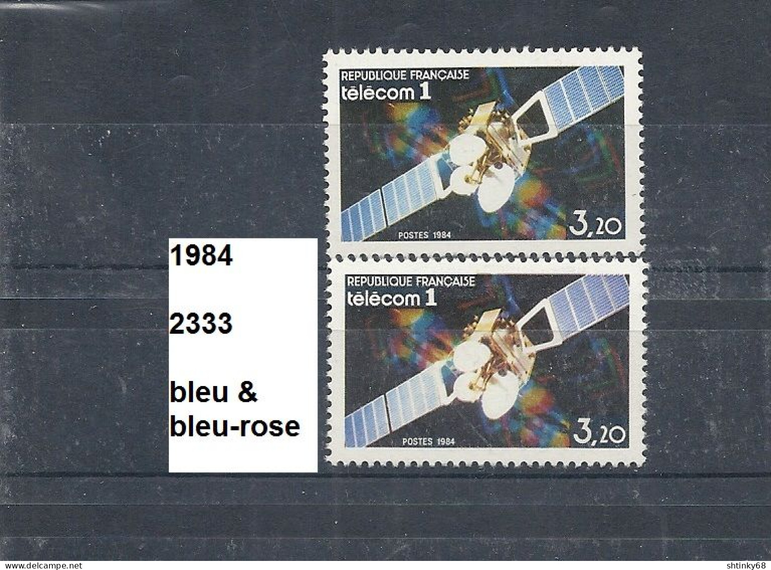 Variété De 1984 Neuf** Y&T N° 2333 Bleu & Bleu-rose - Nuevos