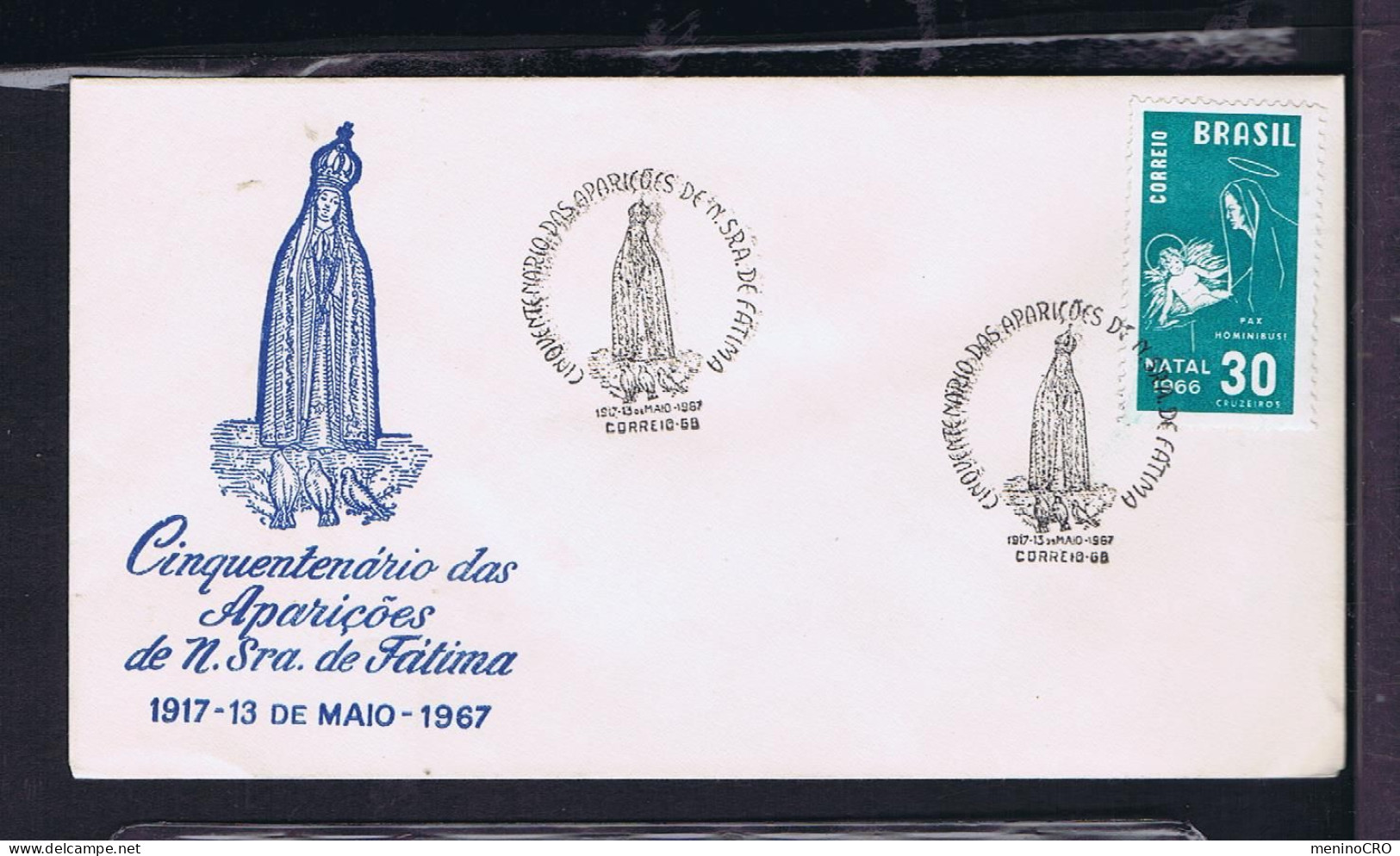 Gc8558 BRAZIL "FÁTIMA -Our Lady" 1917-1967 Religions - Other & Unclassified
