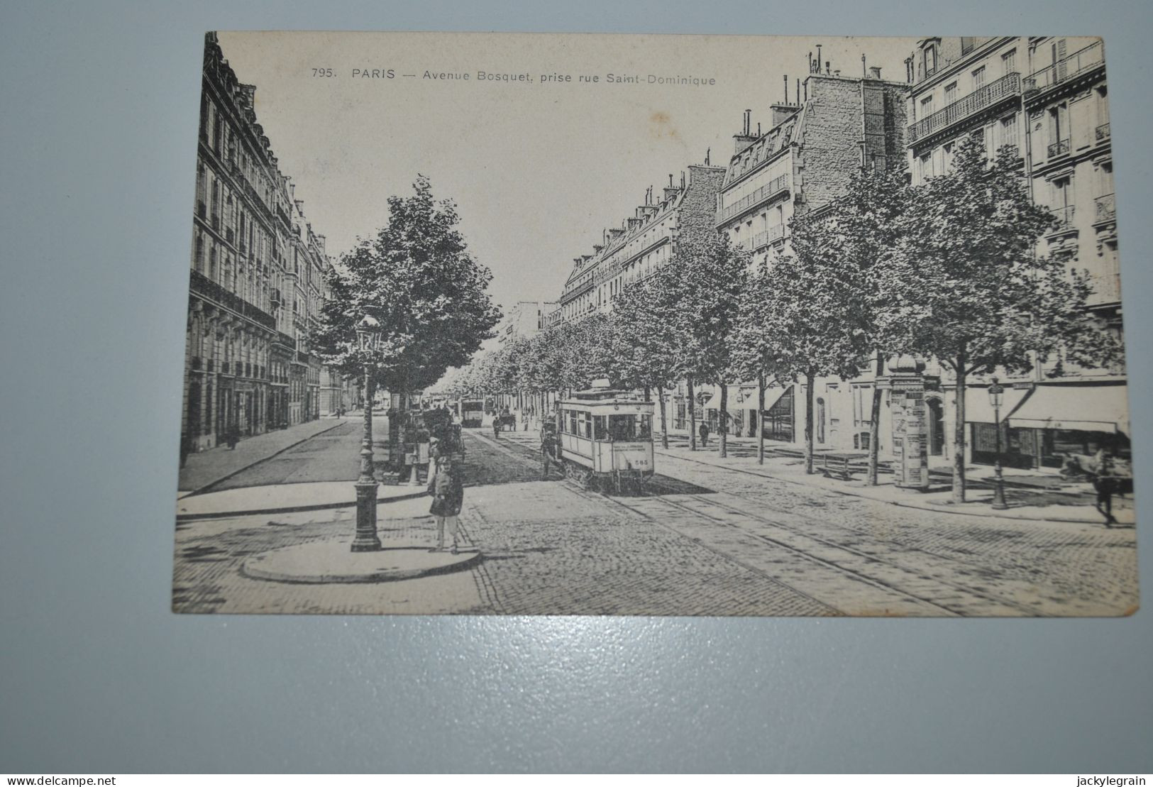 France 1909 Carte Postale Paris/Avenue Boquet - Nahverkehr, Oberirdisch