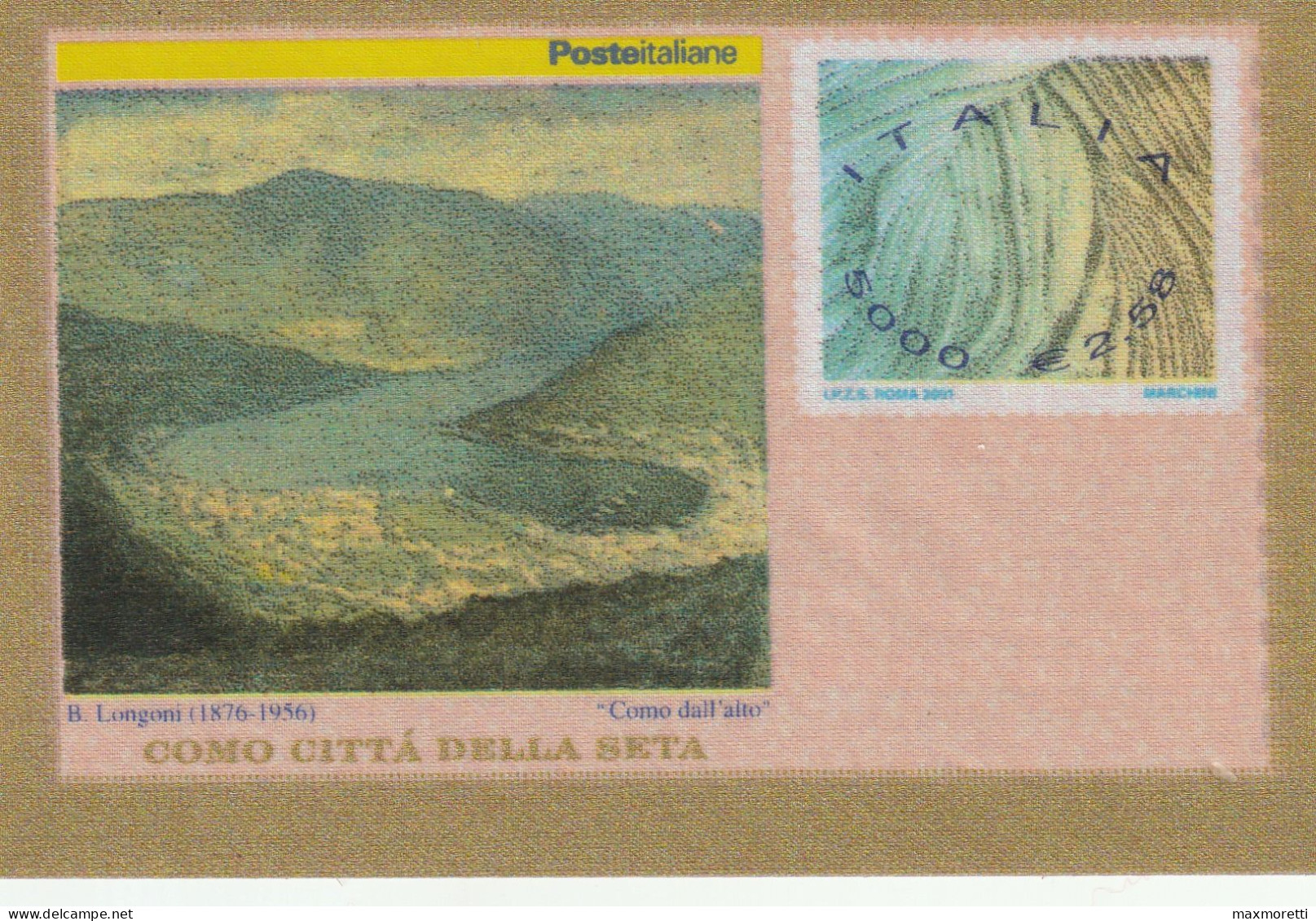 Francobollo In Seta Lire 5000 - 2001-10: Mint/hinged