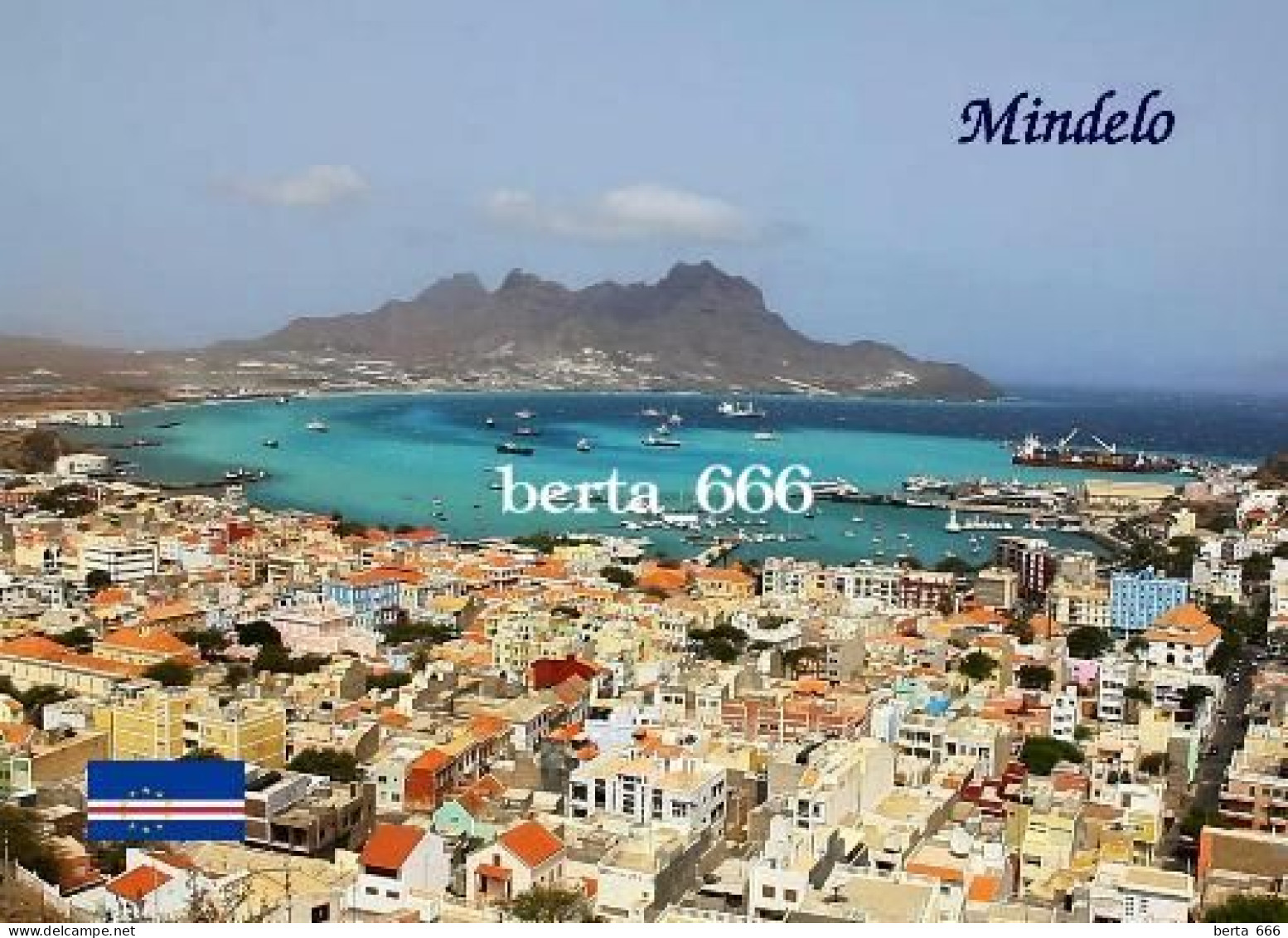 Cape Verde Mindelo Aerial View New Postcard - Cap Verde