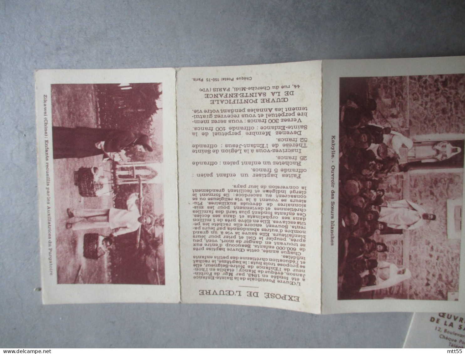 LOT 2 CALENDRIER CHINE INDE RELIGION OEUVRE PONTIFICALE MISSIONNAIRE ENFANTS - Petit Format : 1961-70