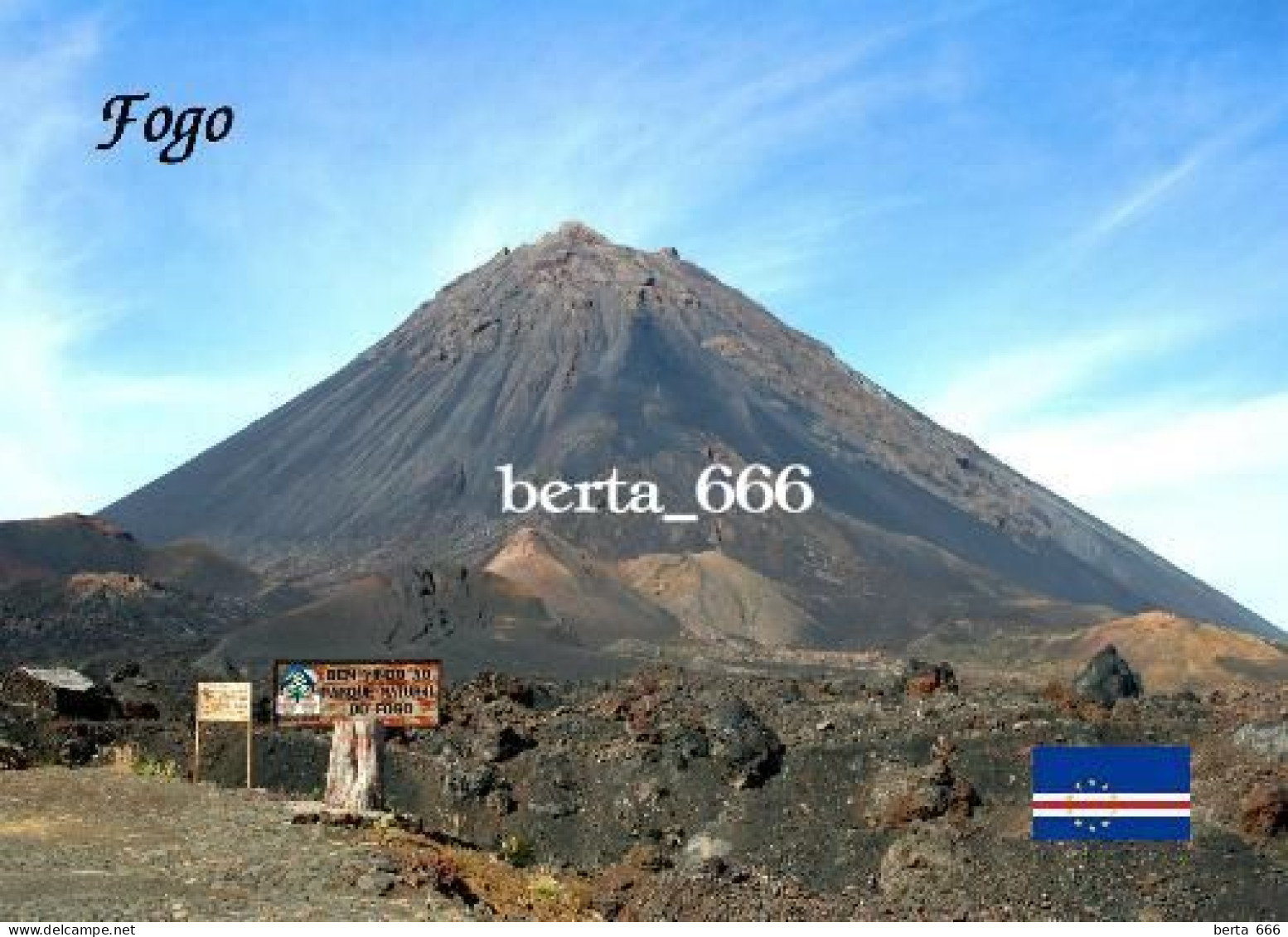 Cape Verde Fogo Island Volcano New Postcard - Kaapverdische Eilanden