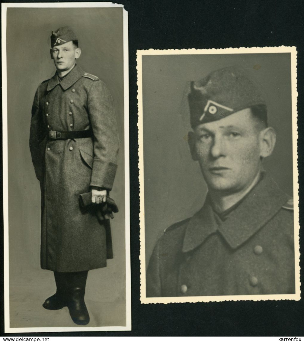 Foto, Soldat _A, 2. Weltkrieg, Soldier WW2, 2 Foto, - 1939-45