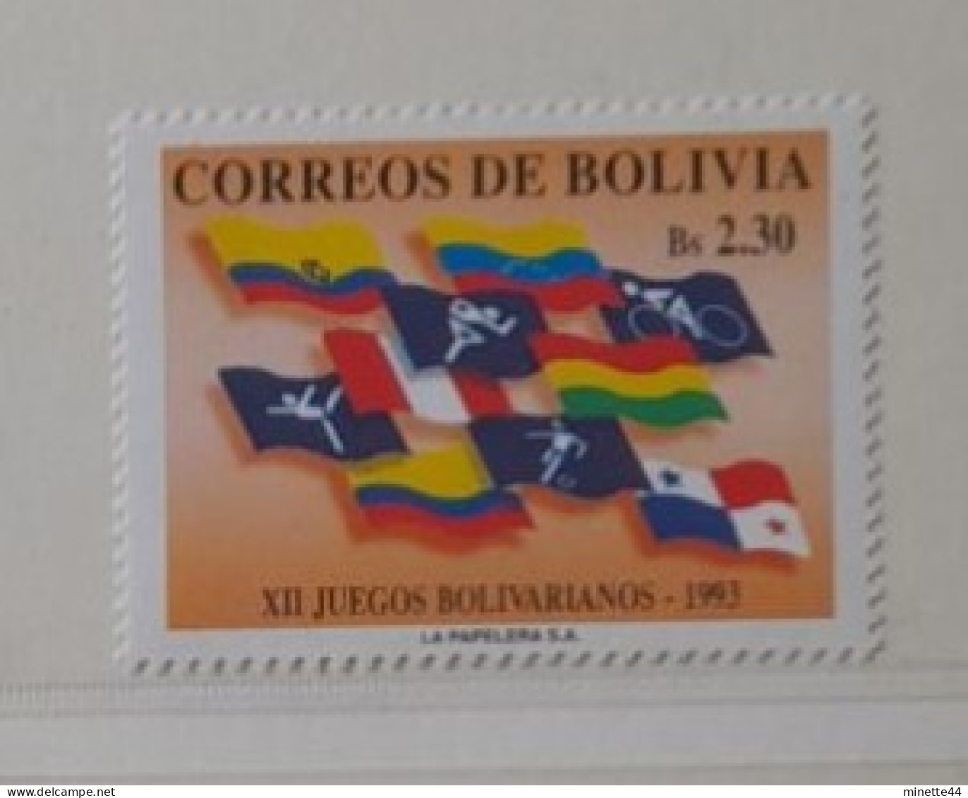 BOLIVIE BOLIVIA MNH** 1993  FOOTBALL FUSSBALL SOCCER CALCIO VOETBAL FUTBOL FUTEBOL FOOT FOTBAL - Unused Stamps