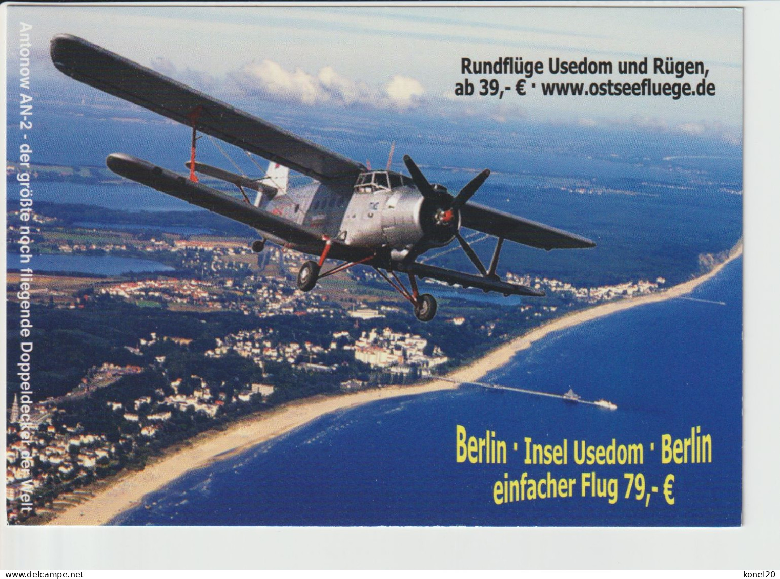 Promotion Pc Rundfluge Antonov AN2 Aircraft - 1919-1938: Entre Guerras