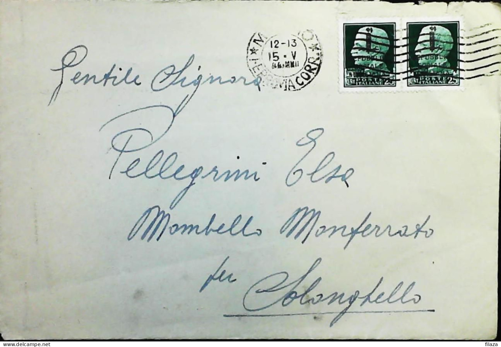 RSI 1943 - 1945 Lettera / Cartolina Da Milano - S7524 - Storia Postale