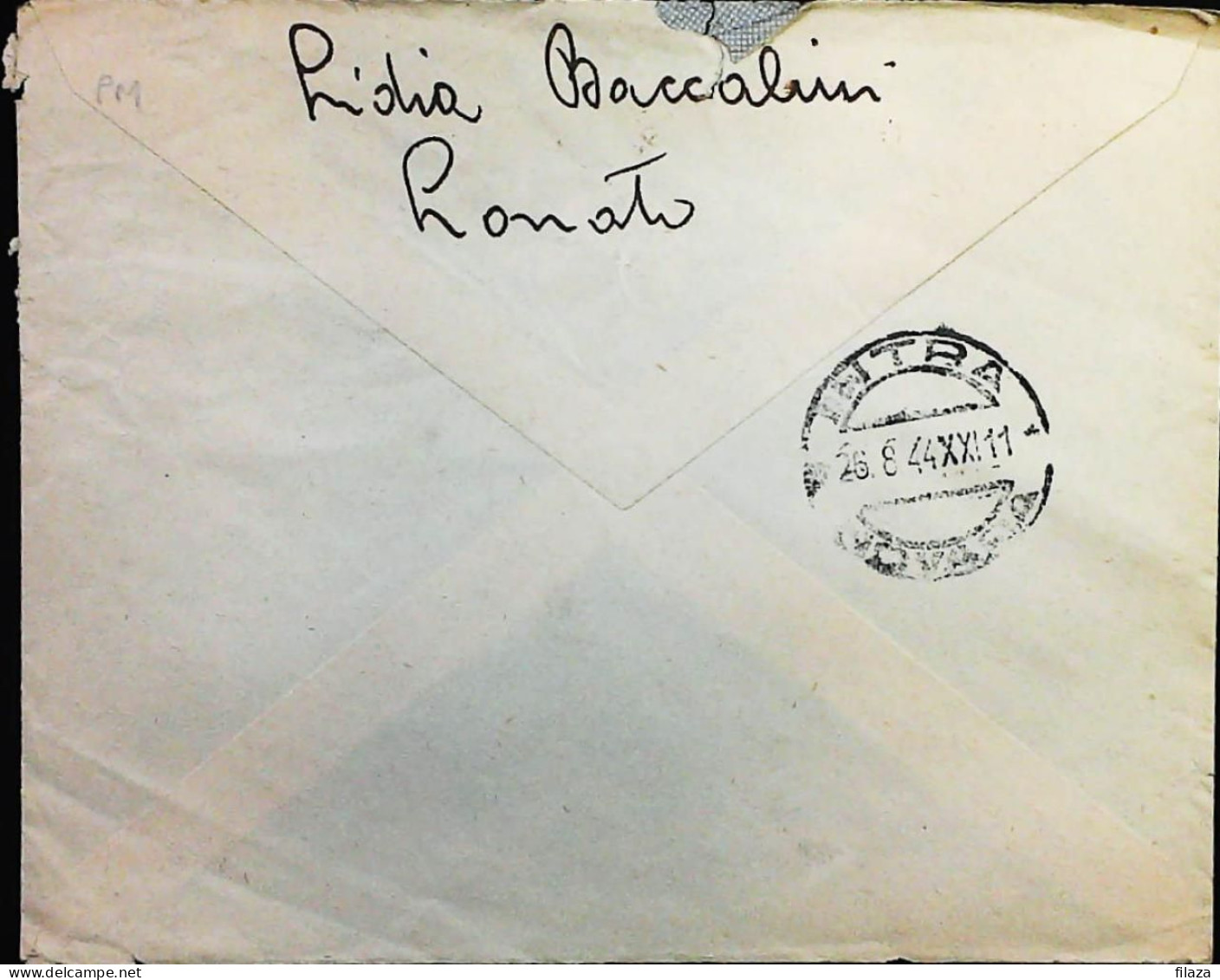 RSI 1943 - 1945 Lettera / Cartolina Da Lonato + Bollo R.P.PAGATO Carenza Francobolli - S7449 - Marcophilie