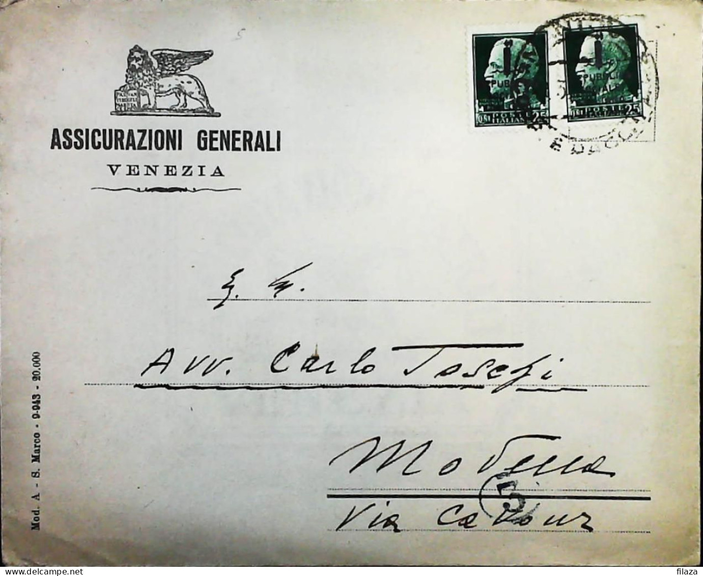 RSI 1943 - 1945 Lettera / Cartolina Da Mantova - S7480 - Storia Postale
