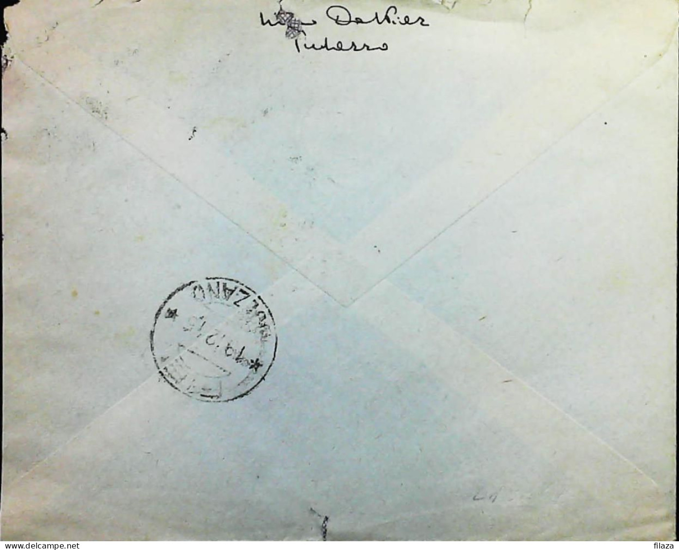 RSI 1943 - 1945 Lettera / Cartolina Da Predazzo (Trento) Un C.25 Difettoso - S7466 - Marcophilie