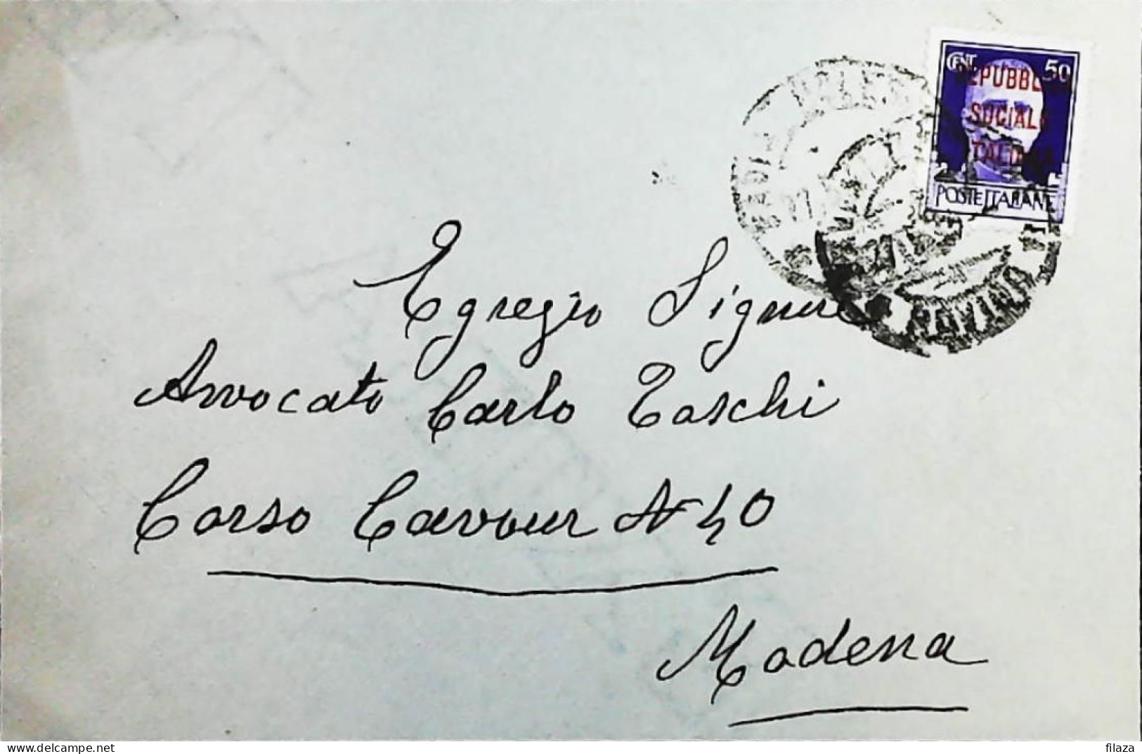 RSI 1943 - 1945 Lettera / Cartolina Da Badia Polesine (Rovigo) - S7494 - Poststempel