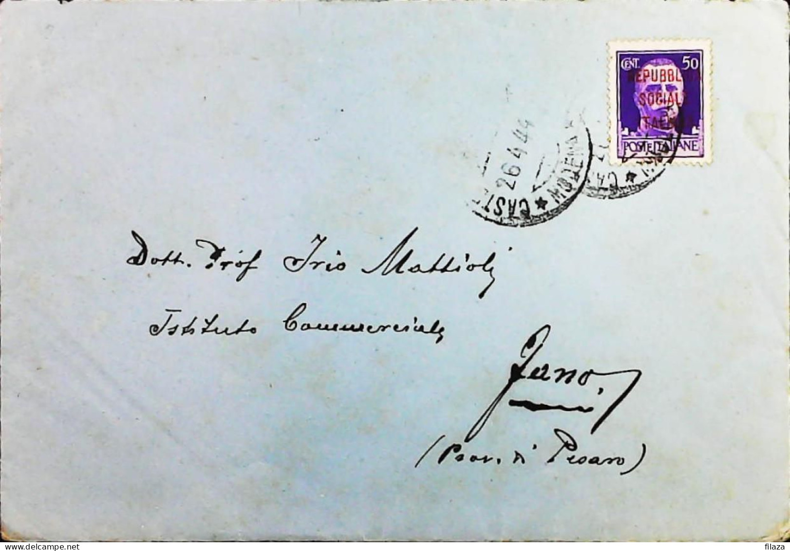 RSI 1943 - 1945 Lettera / Cartolina Da Crevalcore  - S7519 - Storia Postale