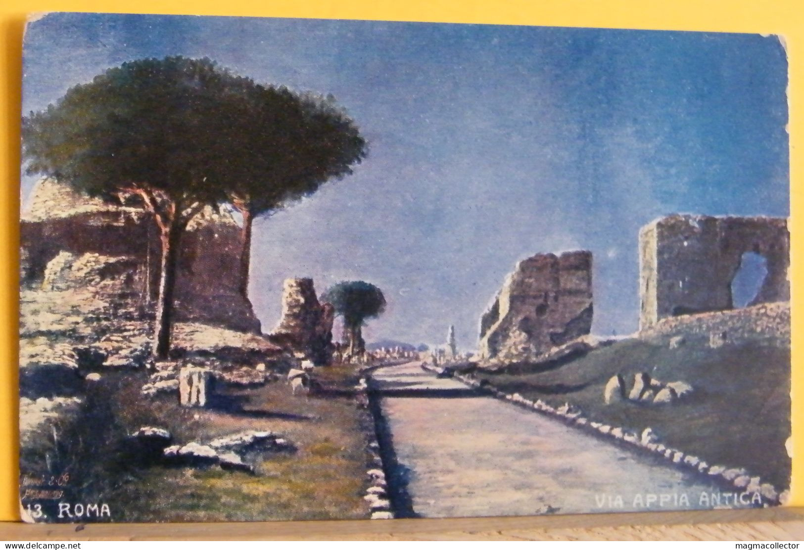 (RM/2) ROMA - ILLUSTRATA - VIA APPIA ANTICA  - VIAGGIATA IN BUSTA 1910/20ca - Other Monuments & Buildings