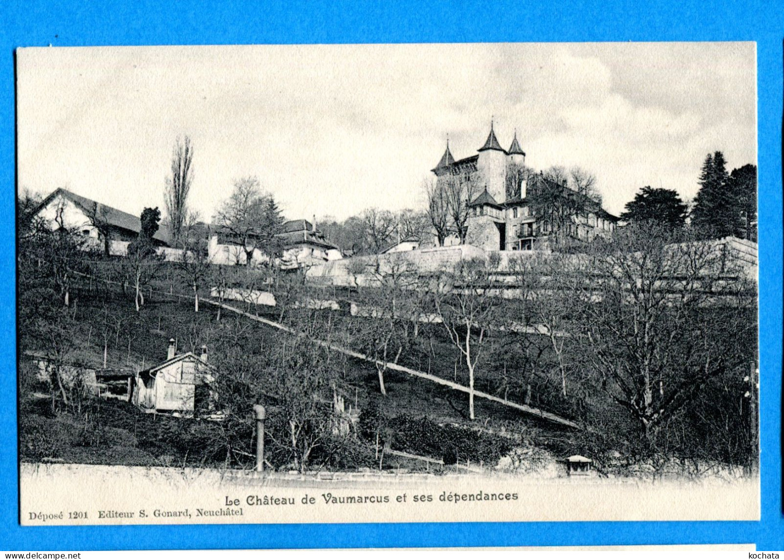 VIX026, Château De Vaumarcus Et Ses Dépendances, 1201, S. Gonard,  Non Circulée - Vaumarcus