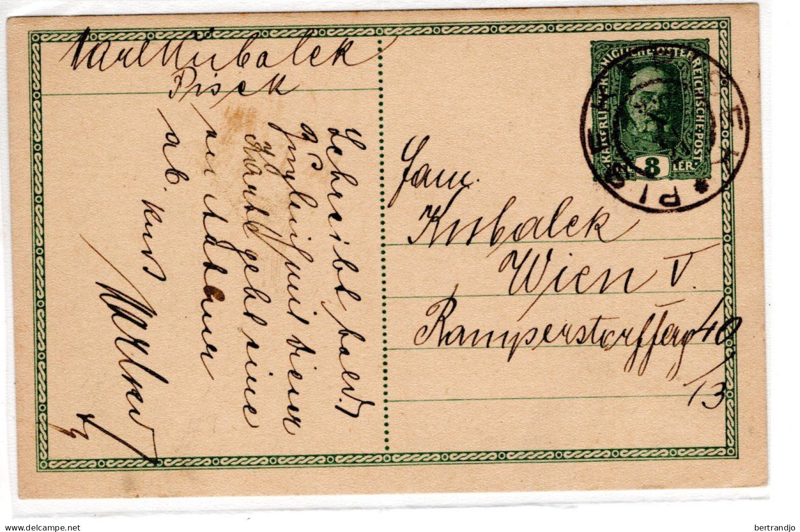 Entier De 1916 - Briefkaarten