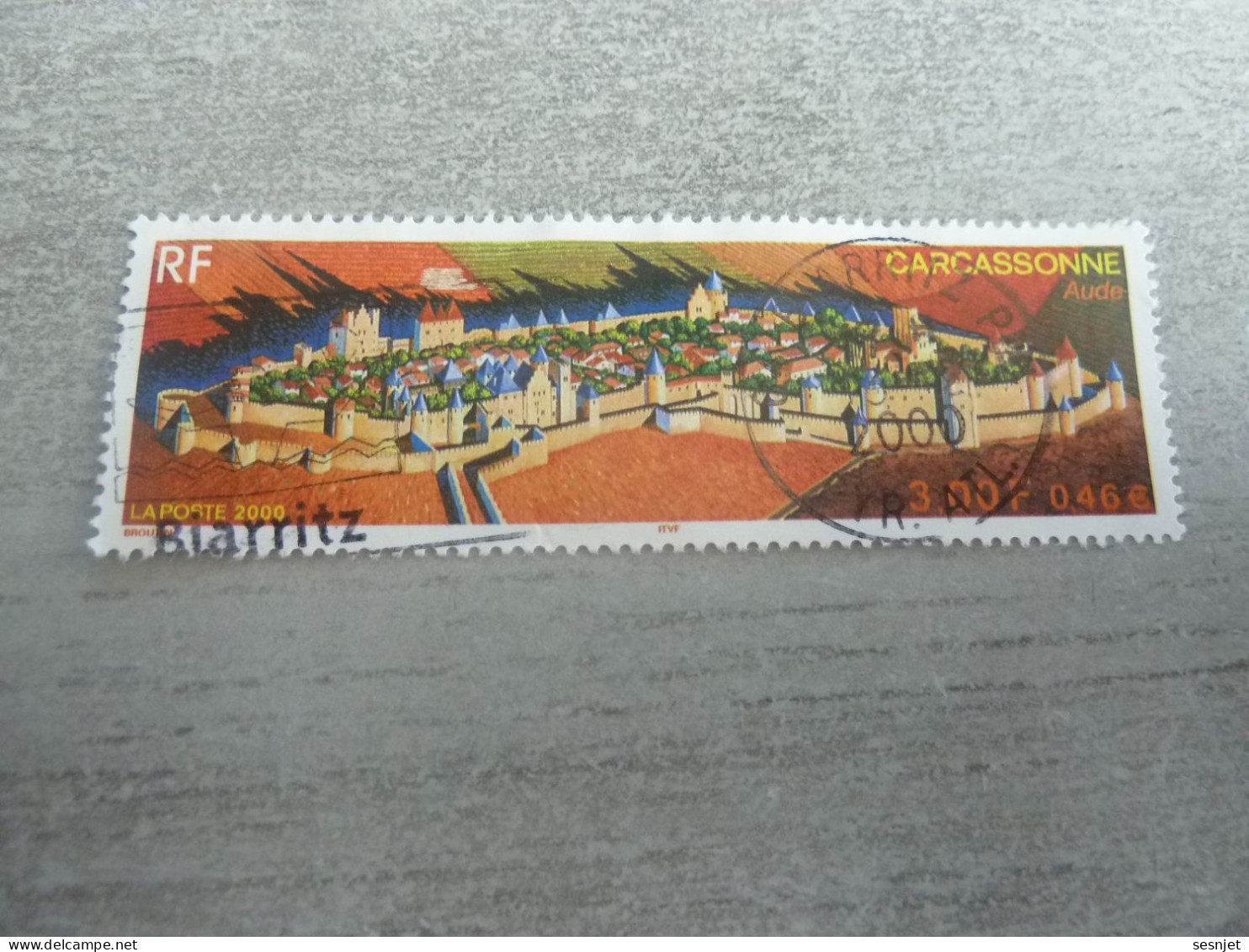 Carcassonne - La Cité - 3f. (0.46€) - Yt 3302 - Multicolore - Oblitéré - Année 2000 - - Used Stamps