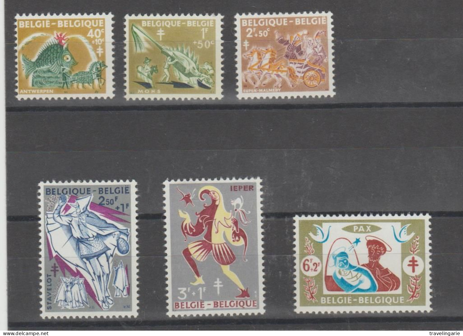 Belgium 1959 Fight Against Tuberculosis MNH ** - Unused Stamps