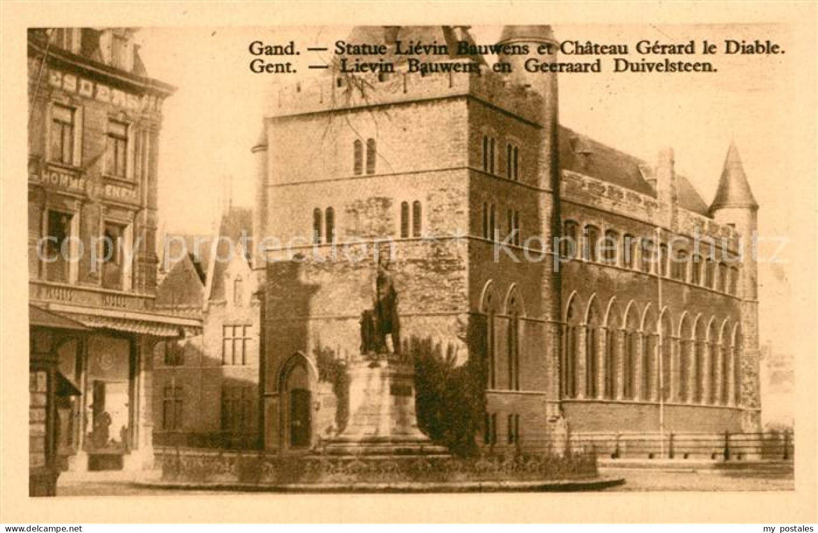 73337721 Gand Belgien Statue Lievin Bauwens Chateau Gérard Le Diable Gand Belgie - Andere & Zonder Classificatie