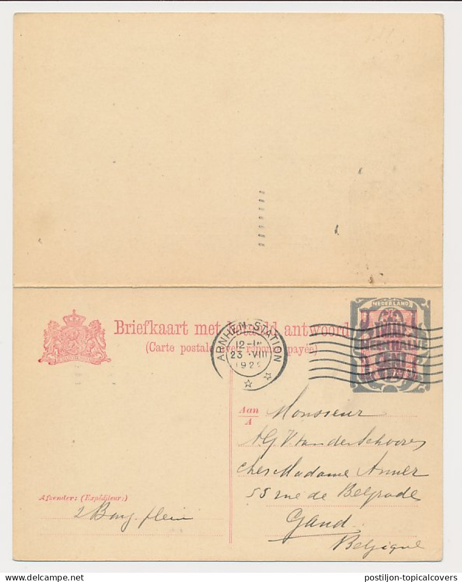 Briefkaart G. 160 Arnhem - Gent Belgie 1922 - Ganzsachen