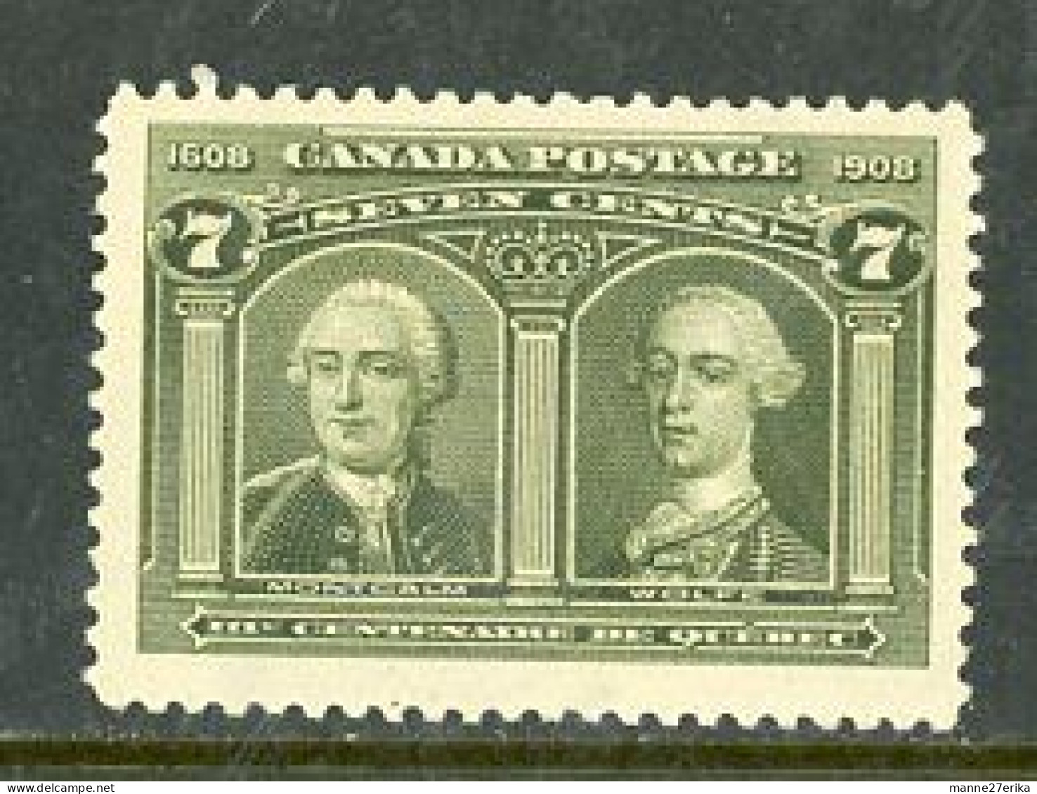 Canada 1908 MNH Montcalm And Wolfe - Andere & Zonder Classificatie