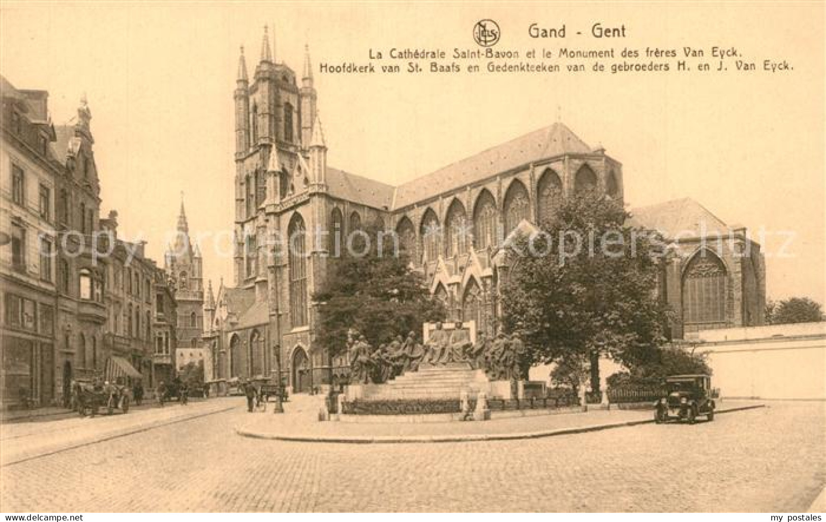 73337688 Gand Belgien Cathedrale Saint Bavon Et Monument Des Frères Van Eyck Gan - Andere & Zonder Classificatie