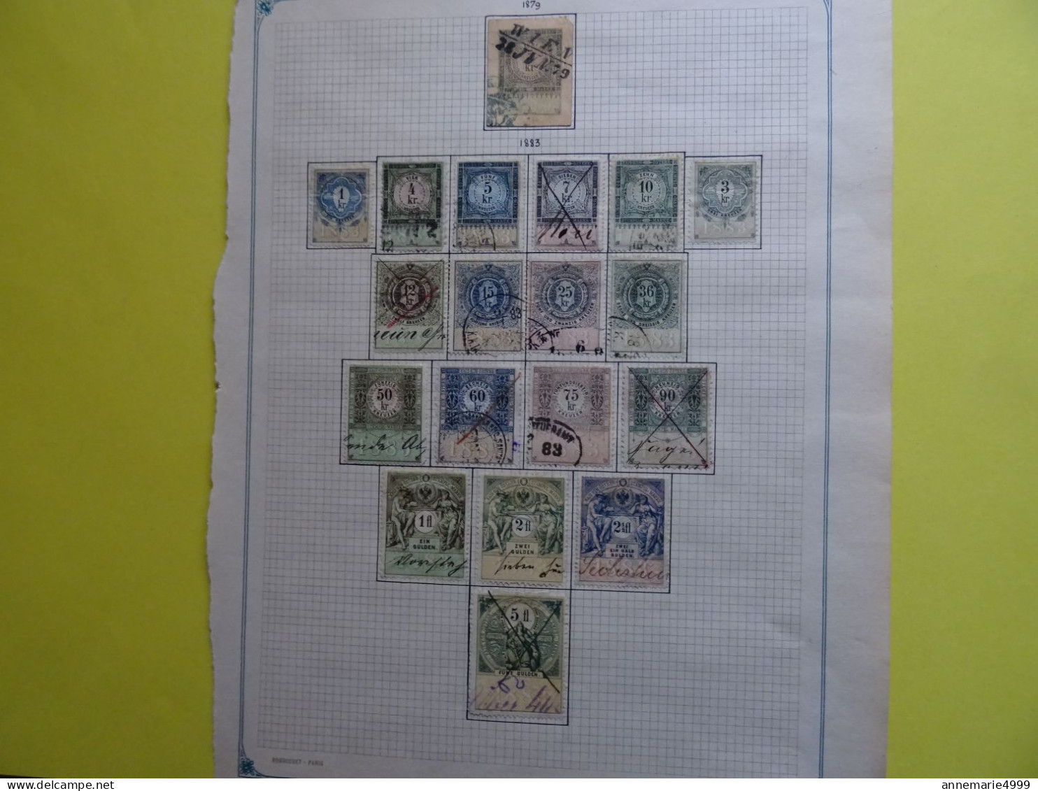 AUTRICHE  Fiscaux 1883  Voir Scan - Revenue Stamps