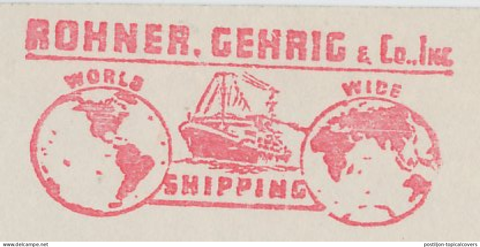 Meter Top Cut USA 1950 Globe - World - Shipping - Geography