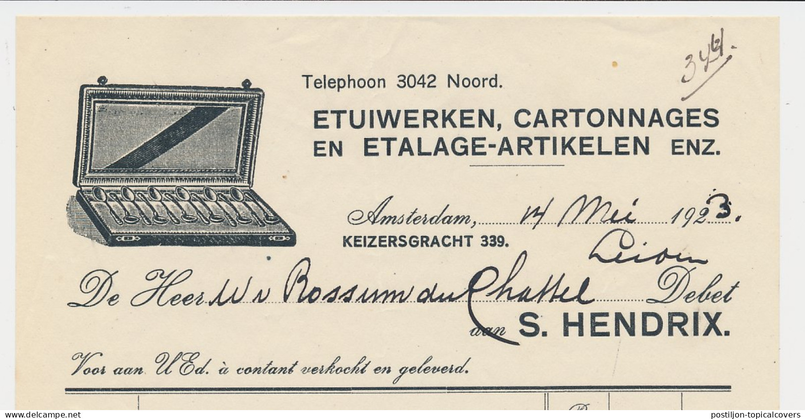 Nota Amsterdam 1923 - Etuiwerken - Cartonnages - Pays-Bas
